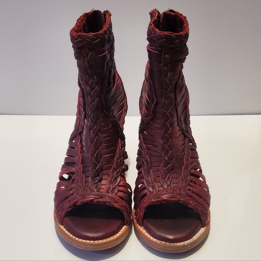 FREEBIRD - Bela Heeled Sandals In "Red Wine" - Picture 3 of 6